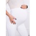Džinsinės kelnės nėščiosioms - baltos spalvos Kelnės ir leginsai (tamprės)