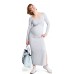 Ilga suknelė XL/XXL nėščiosioms (pilkos spalvos)  Greitas pristatymas