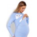Pižama nėščioms bei maitinančioms (mėlynos spalvos) Naktiniai