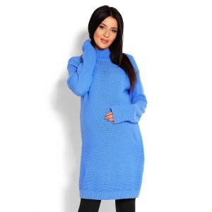 Megztinis nėščiosioms (mėlynos spalvos)