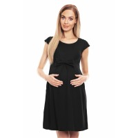 Suknelė nėščiosioms - (juodos spalvos)