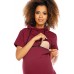 Suknelė nėščiosioms - maitinančioms (bordo spalvos) Suknelės